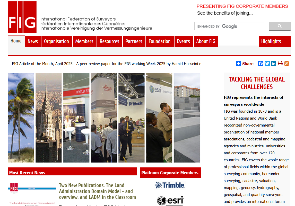 Beynəlxalq geodeziya təşkilatı / FİG-International Federation of Surveyors